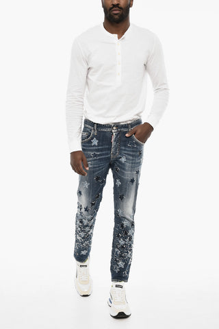 All-Over Patches Delave' SKATER Jeans