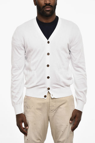 V-Neck Lightweight Cardigan with Breast Pocket