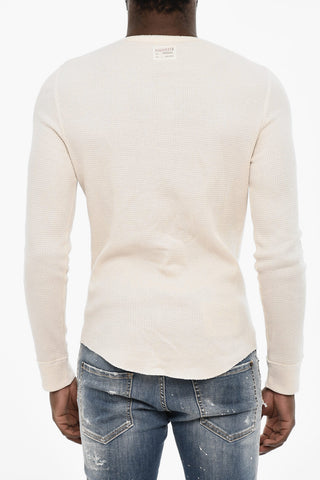 Maglia Underwear Girocollo in Cotone con Fiocco