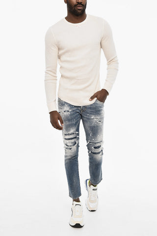 Maglia Underwear Girocollo in Cotone con Fiocco