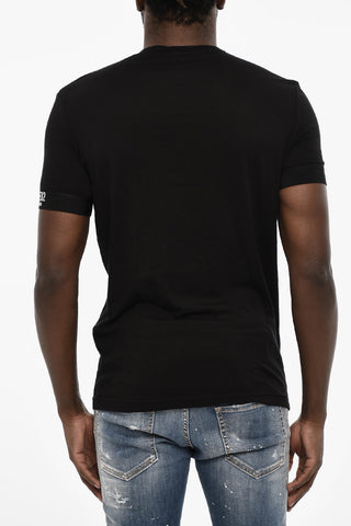 T-shirt scollo a V Underwear in Cotone