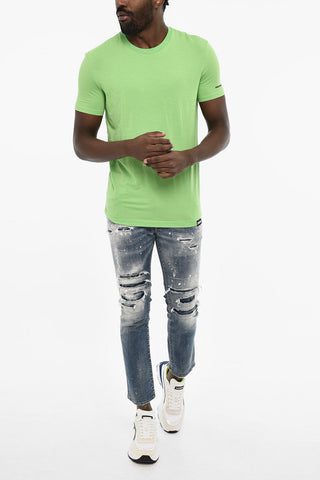 Underwear Solid Color Crew-neck T-shirt