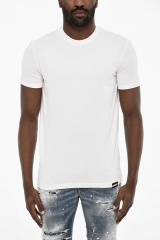 Solid Color Cotton Underwear Crew-neck T-shirt