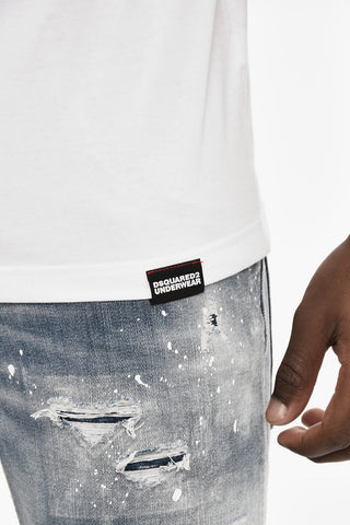 Solid Color Cotton Underwear Crew-neck T-shirt