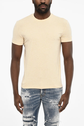 Underwear Solid Color Crew-neck T-shirt