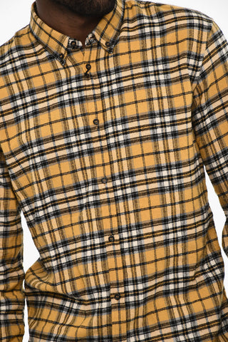 Button Down Checked Overshirt