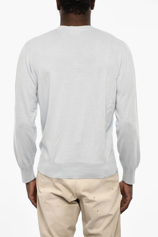 V-neck Lightweight Cotton Sweater