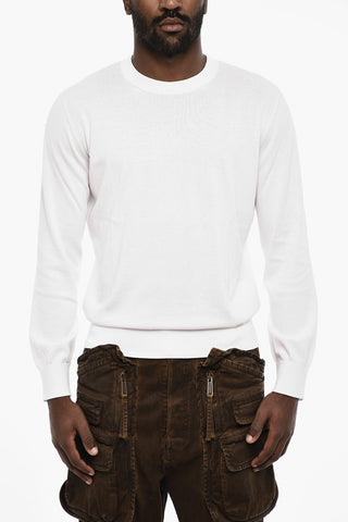 Lightweight Cotton Crew-neck Sweater