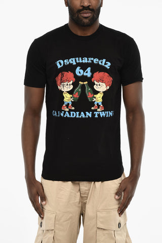 Cotton Crew-neck t-shirt with Print