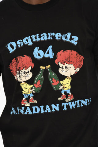 Cotton Crew-neck t-shirt with Print