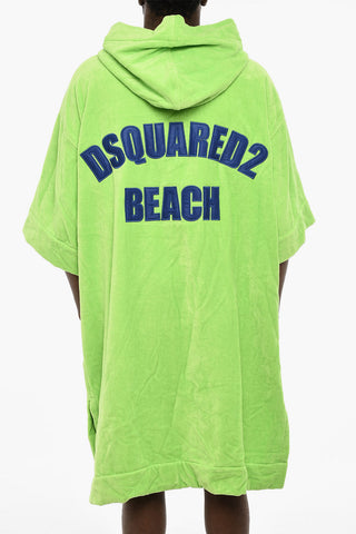 Accappatoio Beach in Cotone Spugnato Con cappuccio