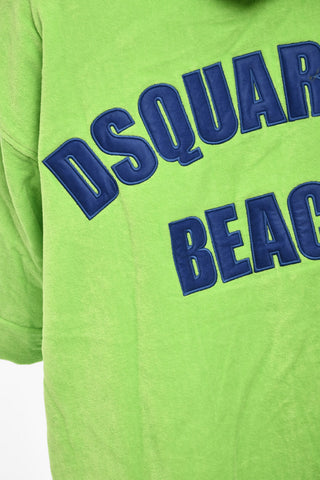 Accappatoio Beach in Cotone Spugnato Con cappuccio