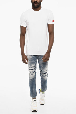 Solid Color Cotton Underwear Crew-neck T-shirt