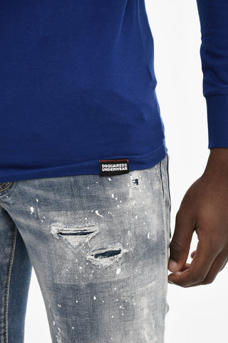 T-shirt Girocollo Underwear a Maniche Lunghe in Cotone