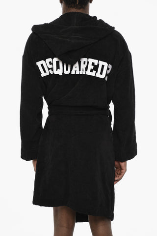 Terry Cottton Bathrobe with Belt and Hood