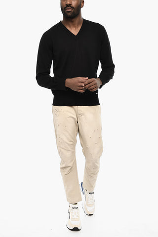 V-neck Lightweight Cotton Sweater