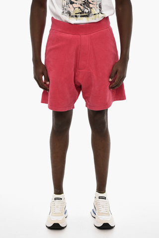Shorts in Cotone Spugnato con 3 Tasche