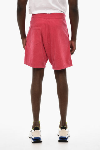 Shorts in Cotone Spugnato con 3 Tasche