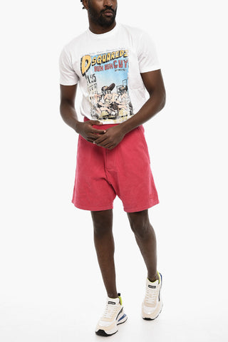 3 Pockets Terry Cotton Shorts
