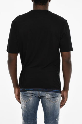 Cotton and Wool V-neck Underwear T-shirt