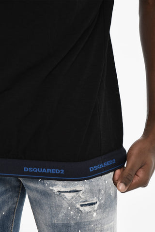 Cotton and Wool V-neck Underwear T-shirt