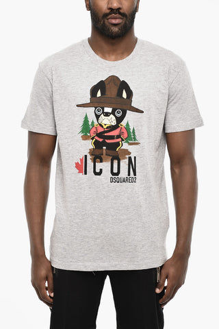 Crew Neck Printed Logo T-Shirt