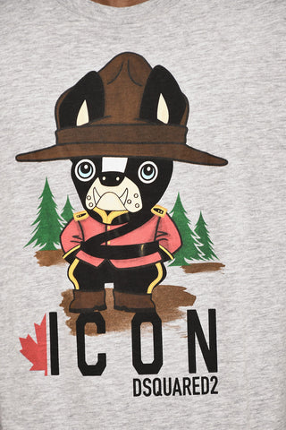 Crew Neck Printed Logo T-Shirt
