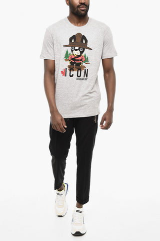 Crew Neck Printed Logo T-Shirt