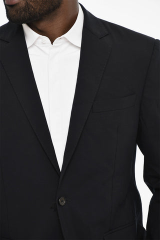 virgin wool side vents notch lapel 2-button suit