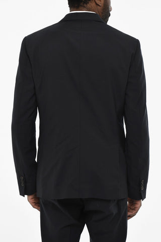 virgin wool side vents notch lapel 2-button suit