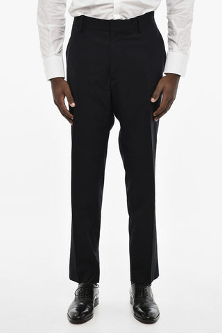virgin wool side vents notch lapel 2-button suit