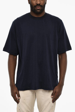 Solid Color Crew-neck T-shirt