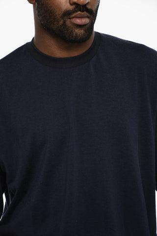 Solid Color Crew-neck T-shirt