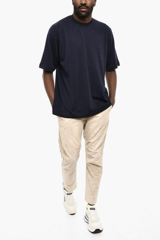 Solid Color Crew-neck T-shirt