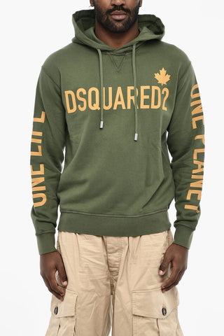 ONE LIFE ONE PLANET Hoodie COOL FIT Sweatshirt with Logo Lettering