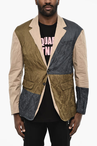 Color Block Unlined 2 Buttons Blazer