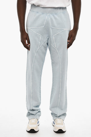Joggers Baggy Fit a Tinta Unita con Elastico in Vita