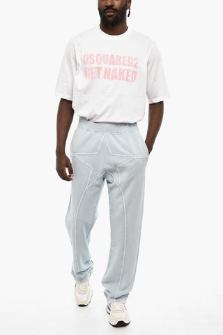Solid Color Baggy Fit Joggers with Drawstring Waist