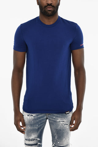 Solid Color Cotton Underwear Crew-neck T-shirt