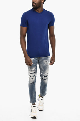 Solid Color Cotton Underwear Crew-neck T-shirt