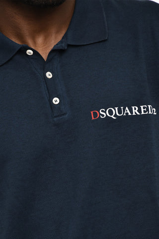 Baumwoll-Piqué Poloshirt mit 3 Knöpfen und Print