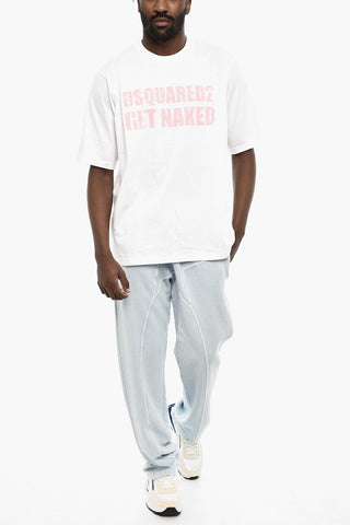 T-Shirt mit Rundhalsausschnitt und Frontaufdruck
