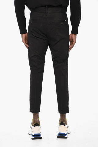 Cuffed Hem Cotton Pants