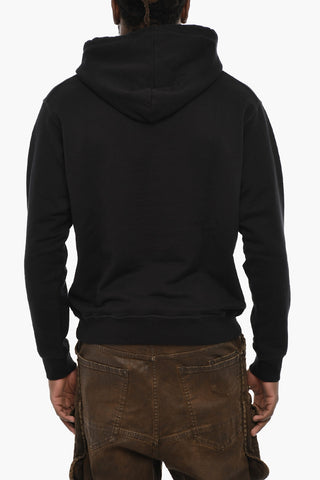 Solid Color Hoodie with Embossed Logo