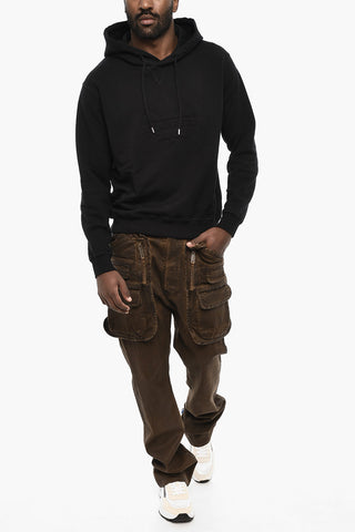 Solid Color Hoodie with Embossed Logo