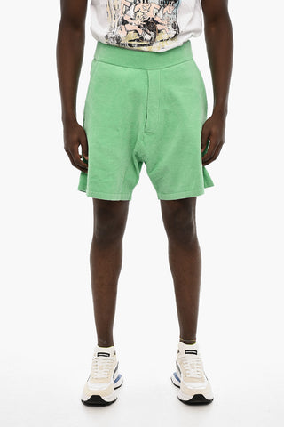 Shorts in Cotone Spugnato con 3 Tasche