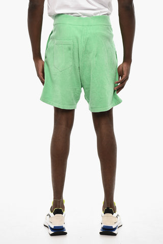 Shorts in Cotone Spugnato con 3 Tasche