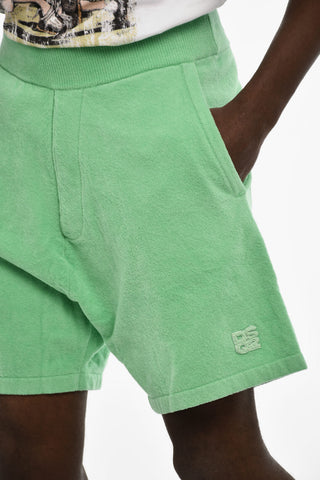 Shorts in Cotone Spugnato con 3 Tasche