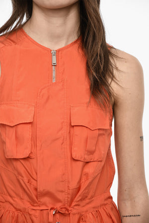 Ärmelloses Utility-Kleid Aus Seide