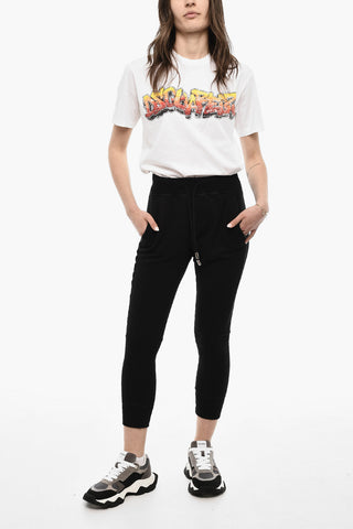 Joggers Felpata Con Stampa